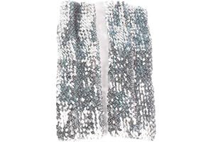 Song Qing Women's Sparkling Glitter Sequins Stretch Dazzle Arm Sleeves Stretch Arm Warmers