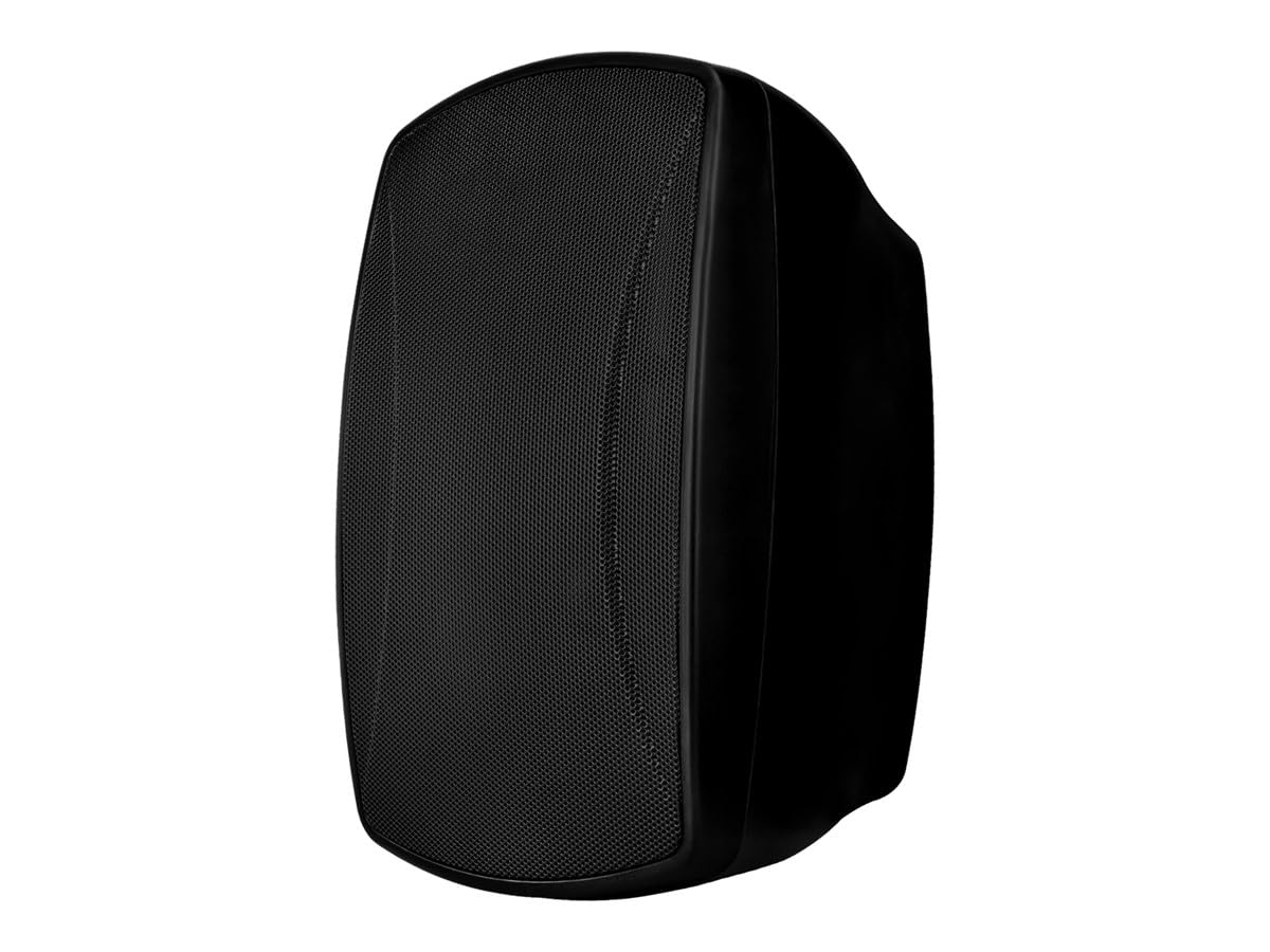 Monoprice WS-7B-52-B 5.25in. Weatherproof 2-Way 70V Indoor/Outdoor Speaker for Use in Whole Home Audio Systems, Restaurants, Bars, Retail Stores, Patio, Poolside, Garage, Black (Each)