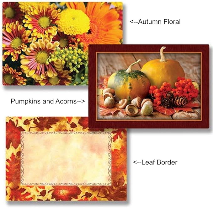 Autumn Themed Paper Placemats 14in. x 9.75in. (50, Autumn