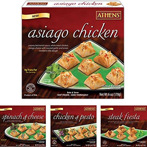 Athens Spinach and Cheese Fillo Blossom Appetizer, 6 Ounce -- 12 per case.