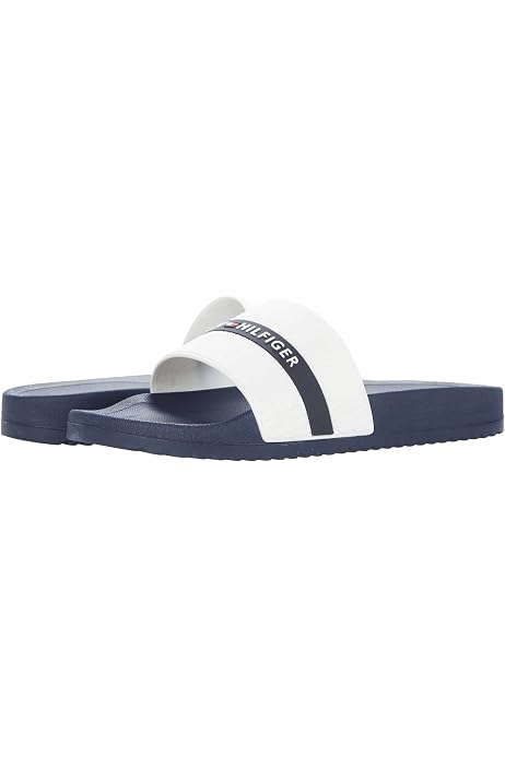 Amazon.com | Tommy Hilfiger Men's Earthy Slide Sandal, red, 8 Medium US |  Sandals