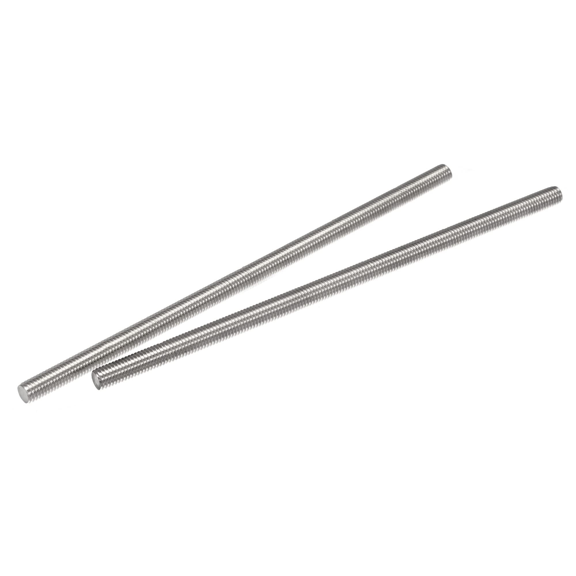 sourcing map 2Pcs M8 x 200mm Fully Threaded Rod 304 Stainless Steel Right Hand Threads