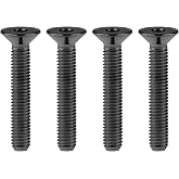 Wanyifa Titanium M5 Countersunk Flat Head Screw (M5x30mm, Black) | 10 12 15 20 25 30mm Hex Socket Cap Bolt Pack of 4