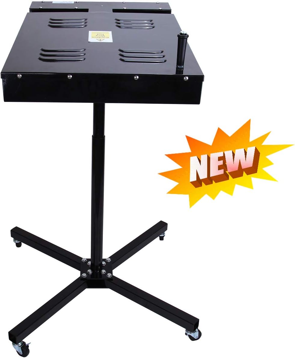 XuanYue 18 x 18 Inch Flash Dryer for Screen Printing with Temperature Control Box Screen Printing Dryer Adjustable Stand T-Shirt Curing Machine (2000W 110v/60Hz Input)