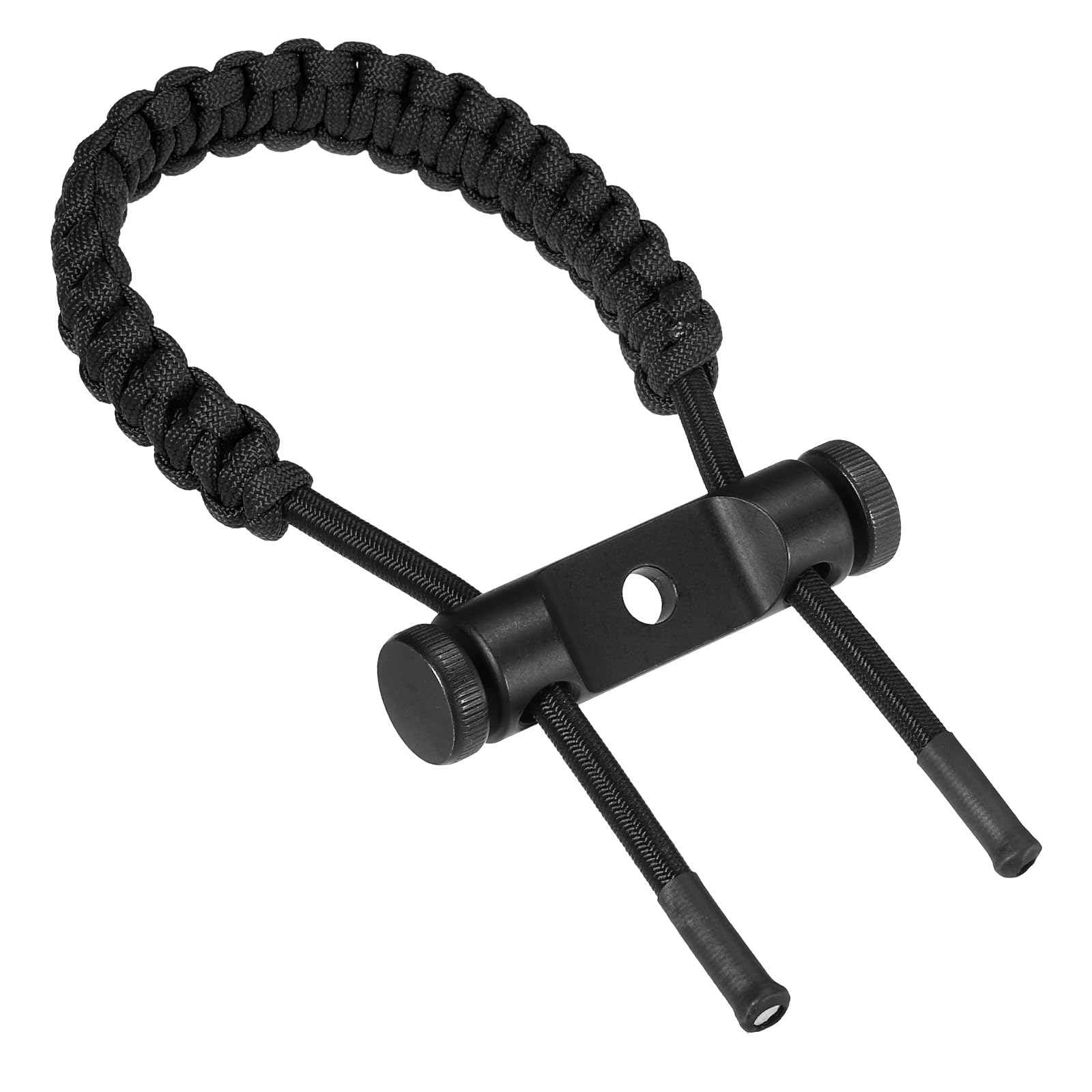 PATIKIL Archery Bow Wrist Sling, Adjustable Compound Braided Wrist Strap for Bow Target Shooting, Black