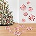 Peppermint Floor Decals Stickers for Christmas Candy Party Decoration 12 Pcs