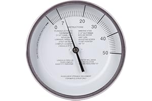 Baker T5112MSSP Maple Syrup Stem Thermometer, 5" dial, 12" stem