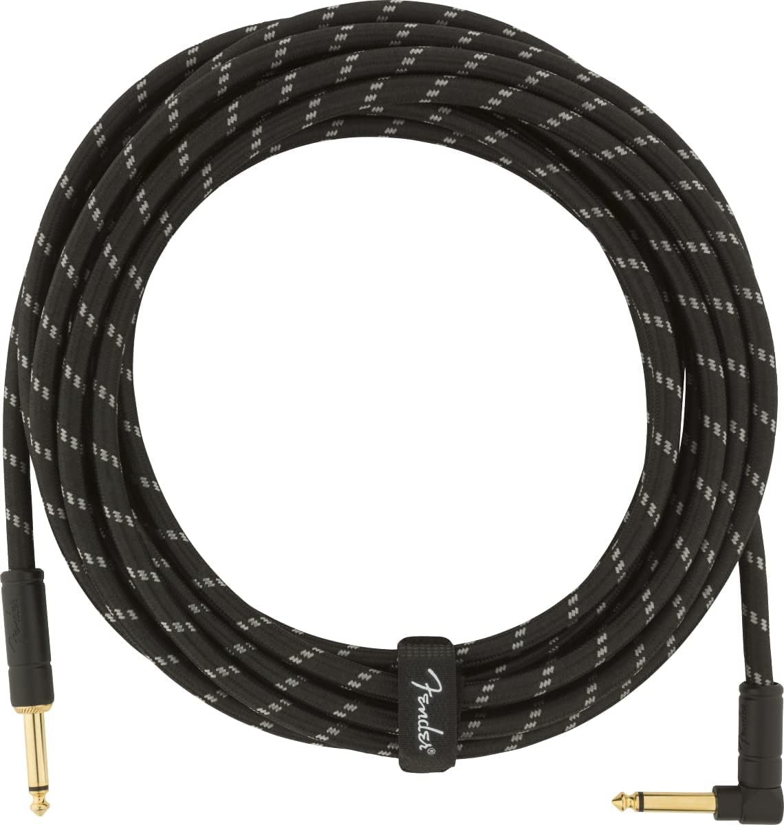 Fender Instrument Cable, Black Tweed, 5.5 M/18.6FT