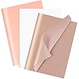 Larcenciel Tissue Paper Gift Wrap, 30 Pcs Girly Pearlescent Pink Tissue Paper for Gift Bags Bulk, Delicate Glitter Tissue Wrapping Paper for Birthdays, Weddings, Anniversaries, Crafts, 19.7x13.8in
