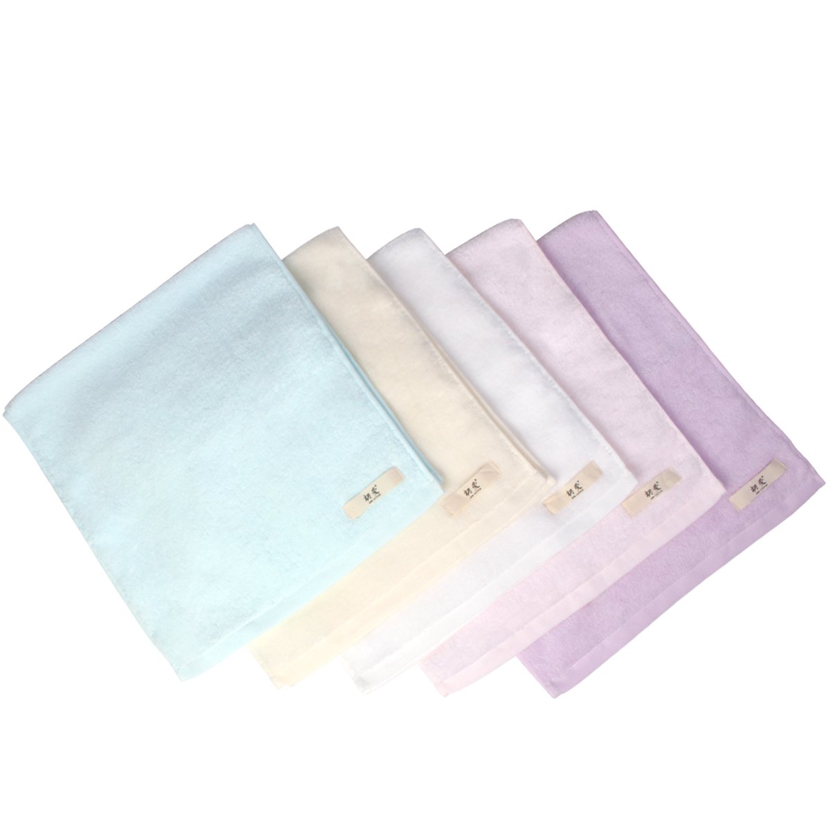 ESSLANDA 100% Cotton 5-Piece Towel Set Ultra Absorbent for Drying & Cleaning (5 Colors)