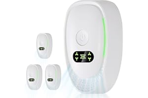 HEJOHJY Air Ionizers for Home, Negative Ion Air Purifier - Ultra Quiet Plug In Air Freshener for Bedroom Office Kitchen Basement - Portable Mini Air Cleaner (Pearl, 4 PCS)