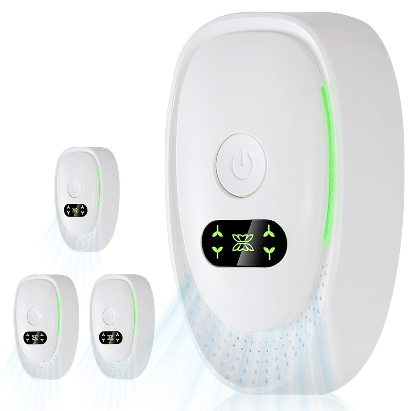 Photo 1 of *INCOMPLETE** Air Ionizers for Home, Negative Ion Air Purifier - Ultra Quiet Plug In Air Freshener for Bedroom Office Kitchen Basement - Portable Mini Air Cleaner (Oval, 3 PCS)