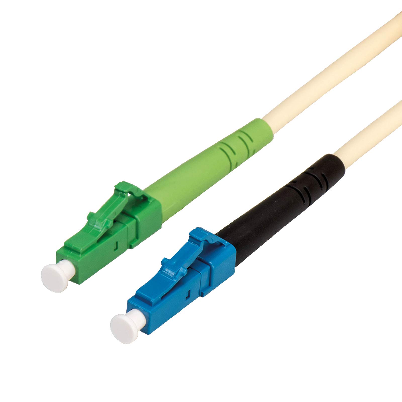 Value | Fibre Optic Jumper Cable 9/125µm | LC UPC/Lc APC | Simplex | Ivory | 5.0 m