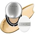 [*Mini Size*] TIRTIR Aura Glow Silver Cushion | Korean Cushion Foundation, (#24W Soft Beige, 0.15 Fl Oz)