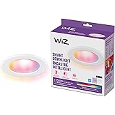 WiZ Connected Retrofit Recessed Downlight, 1150 Lumens, 6 Inch Matter Compatible LED Color Changing Lights, Motion Recessed Lighting ,Connects to your Wi-Fi, 1 Pack