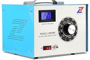 ZHENGXI Variac Variable Transformer 500W, 5 Amp AC Voltage Transformer, 0-150 Volt Output with Digital Display