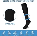 Losvcbcx Compression Socks 15-20 mmHg Women Men Knee High 2/4/6/7 Pairs view 3