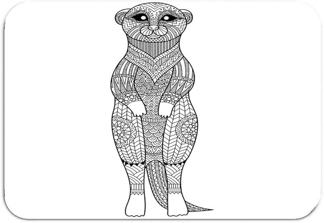 G1c Tapis De Porte Motif Suricate Debout Zentangle Art Stylize Graphic Poster Livre De Coloriage Pour Adulte 40 6 Cm 61 Cm Amazon Fr Jardin