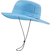 UVSAI UPF 50+ Bucket Sun Hat with Laser Perforated Mesh Cooling Adjustable Breathable Lightweight for Outdoor Men Women