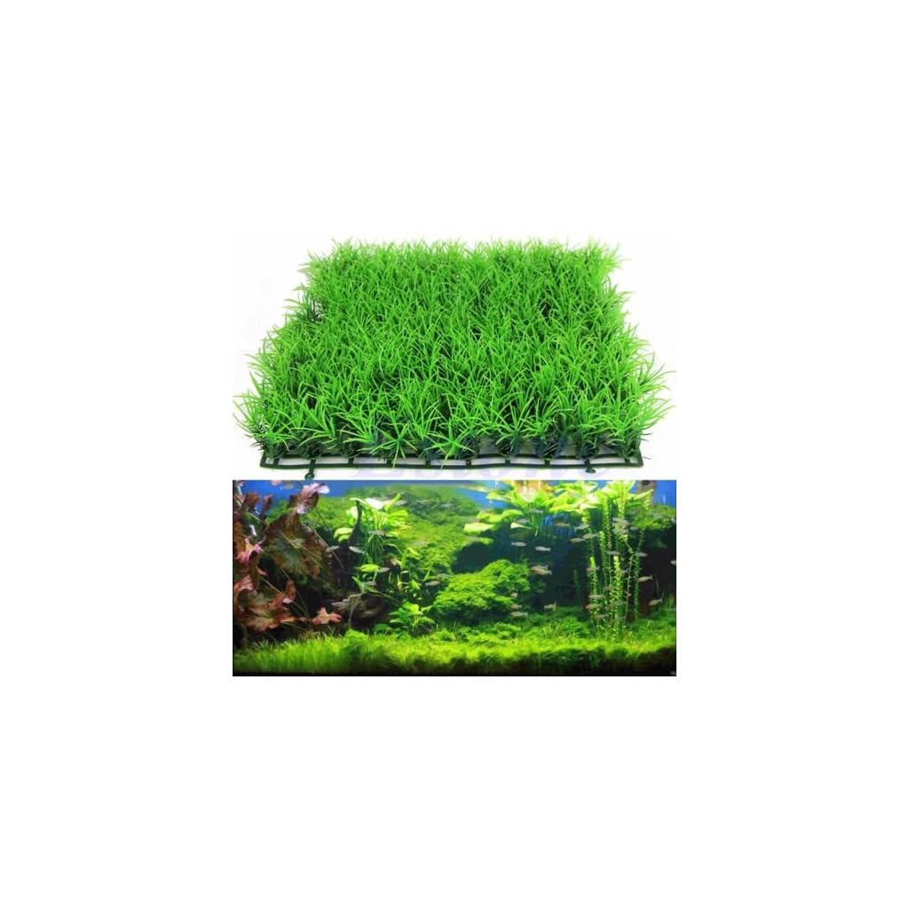 greatdeal320us Artificial Water Aquatic Green Grass Plant Lawn Aquarium Fish Tank Landscape