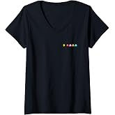 Women's 【PAC-MAN】PAC-MAN Classic 001 V-Neck T-Shirt