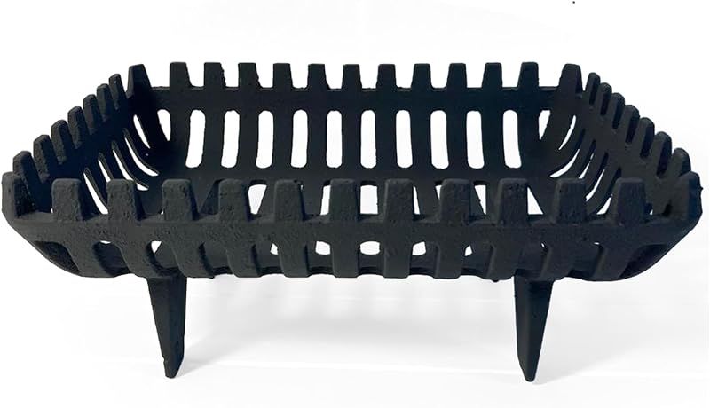 Thorness Freestanding Cast Iron Fire Basket for 16 inch Aperture Log Grate Wood
