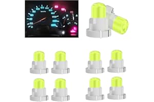 YONGMING Ice Blue T3 Neo Led Wedge Bulbs for Instrument Panel Dashboard Indicator Lights Climate Control Lamps Interior Guage