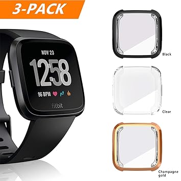 Anzela - Funda para Fitbit Versa Smartwatch, Suave TPU Slim ...