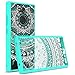 Sony Xperia XA2 Ultra Case, CoverON ClearGuard Series Hard Slim Fit Phone Cover with Clear Back and Flexible TPU Bumpers for Sony Xperia XA2 Ultra - Teal Mandala