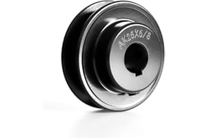 MINERGUY AK25-5/8 Single Groove Web Sheaves, 2.5" OD 5/8 Inch Bore V-Belt Sheave, A Belt Section, Cast Iron, for V-Belt