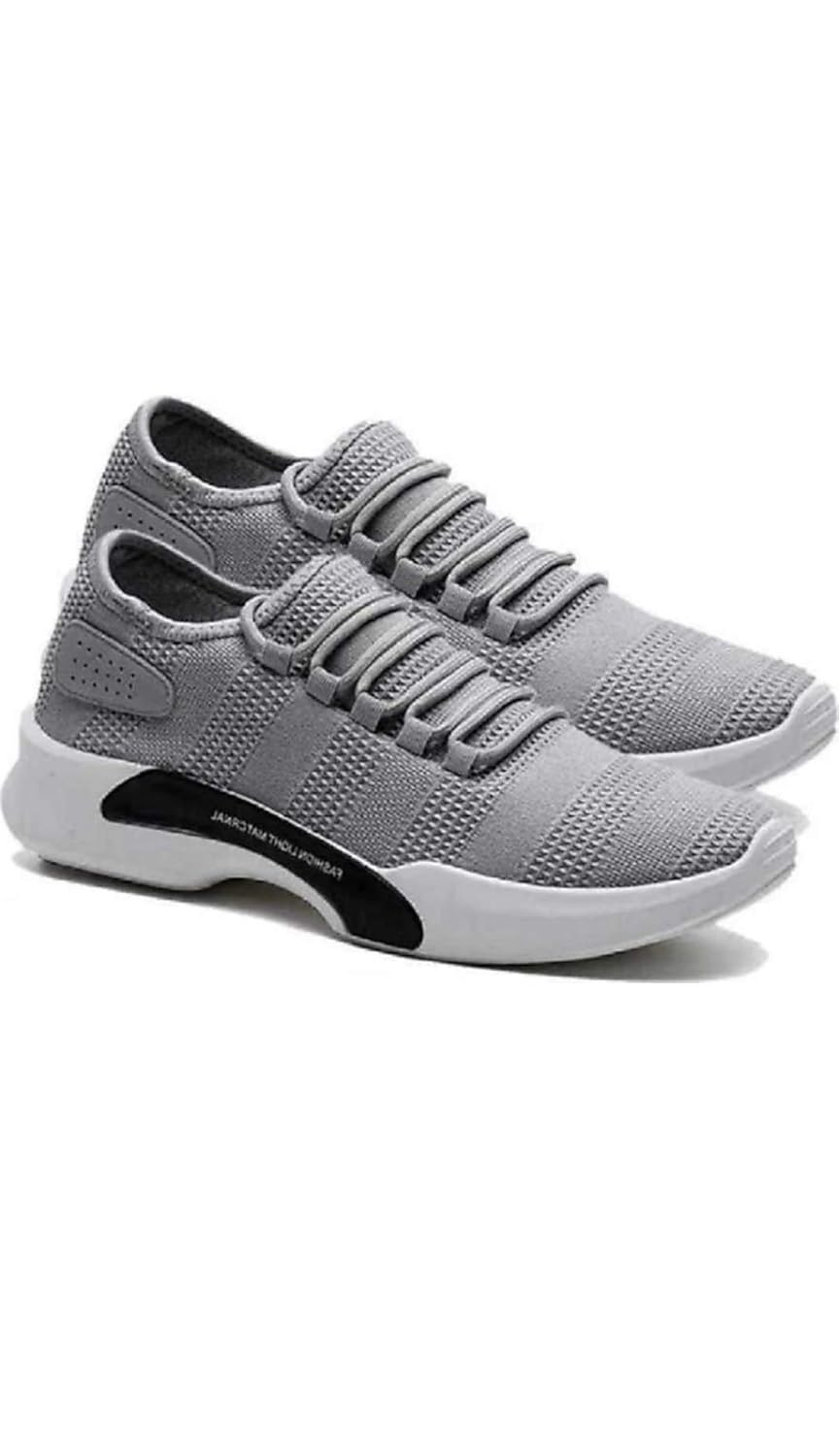 light grey running shoes