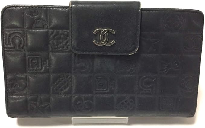 Amazon Co Jp シャネル Chanel 長財布 アイコン 黒 中古 服 ファッション小物
