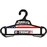 Rhino Tough Hook Xtreme Heavy Duty Clothes Hangers – USA-Made Military Grade Coat Hanger for Body Armor & Jacket – 200-lb Cap Suit Hangers for Heavy Apparel, 1 Black