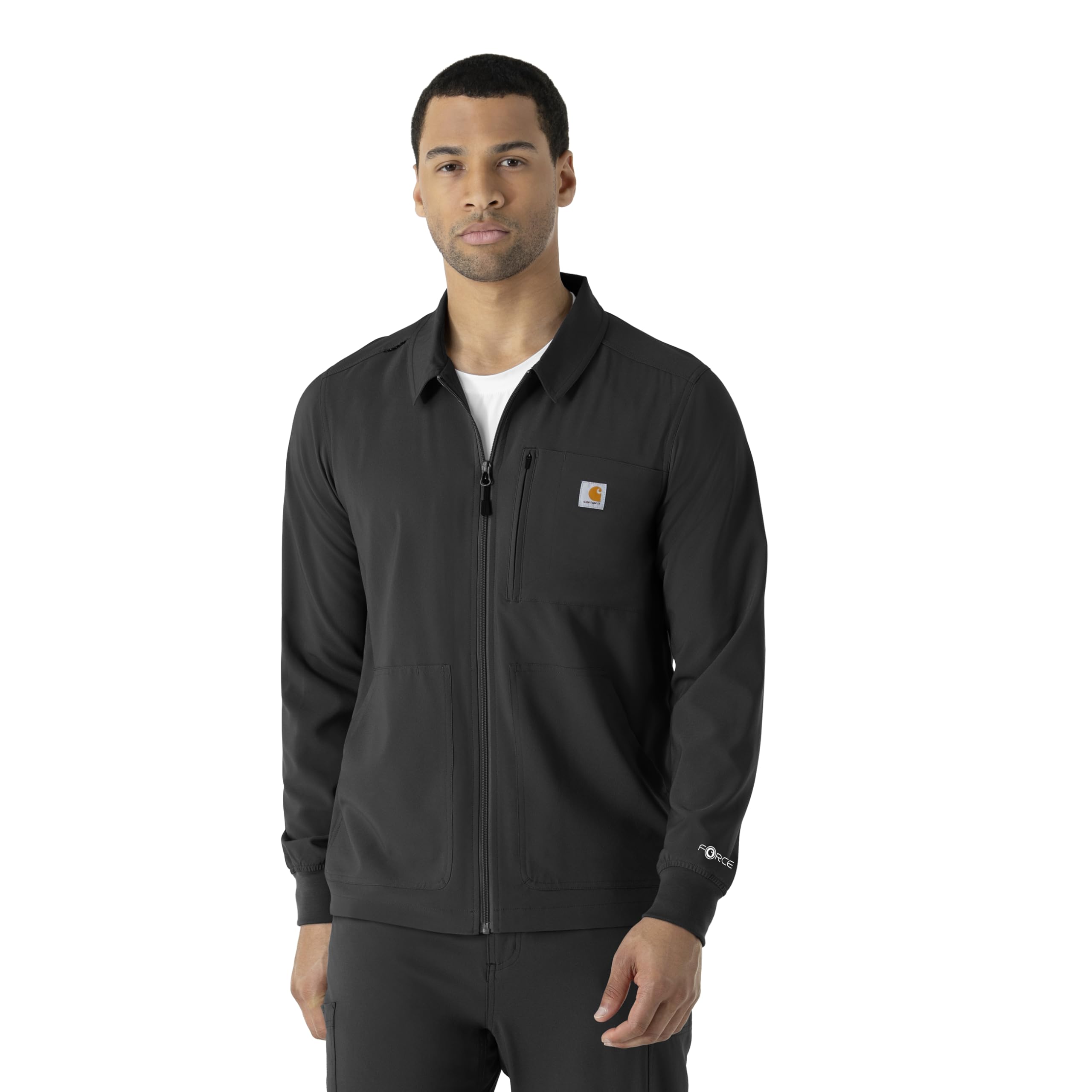 Photo 1 of Carhartt Scrubs for Men, Rugged Flex, Bonded Fleece Jacket with 3 Pockets