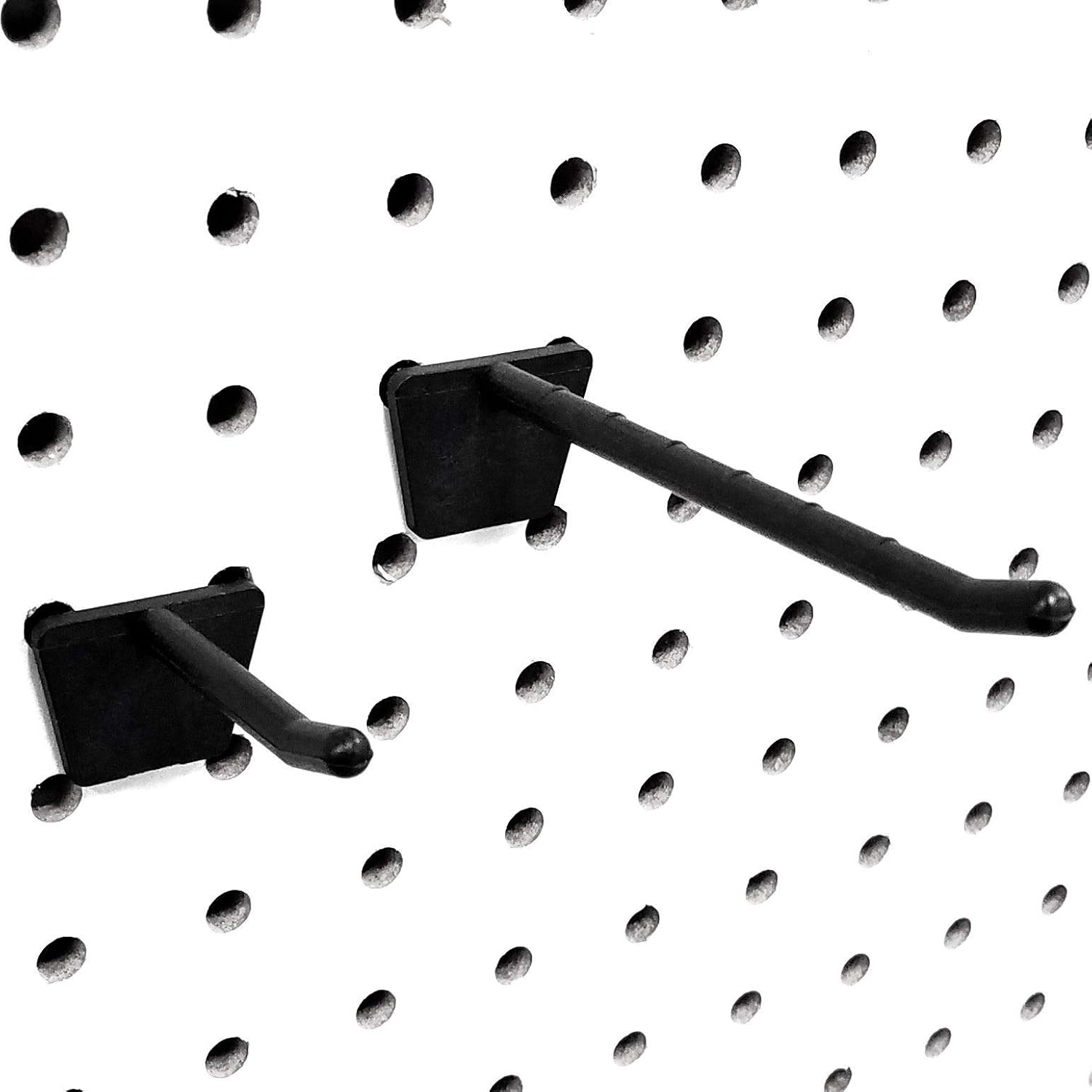 Slatwall & Pegboard Plastic Economy Peg Hooks, Black Item Hangers