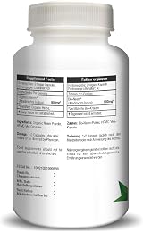 H&C Neem Capsules 900mg 120 Count Organic Veg Capsule Detox Immunity view 3