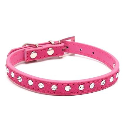 red diamond dog collar