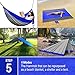 MsForce Double Camping Hammock Waterproof Lightweight Parachute 240T Portable Hammock, 2 Heavy-Duty 1500 lbs Capacity Carabiners, with 2 Ropes for Outdoor, Backpacking & Indoor 118