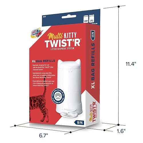 RED ROCKET XL Refill Bags 10PACK for MULTI KITTY TWIST'R Cat