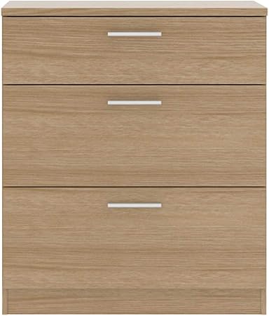 Havnyt Bronte 3 Drawer Chest Of Drawers Extra Deep 75cm Wide