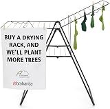 Brabantia HangOn Laundry Drying Rack 20m Matt Black Compact Foldable view 5