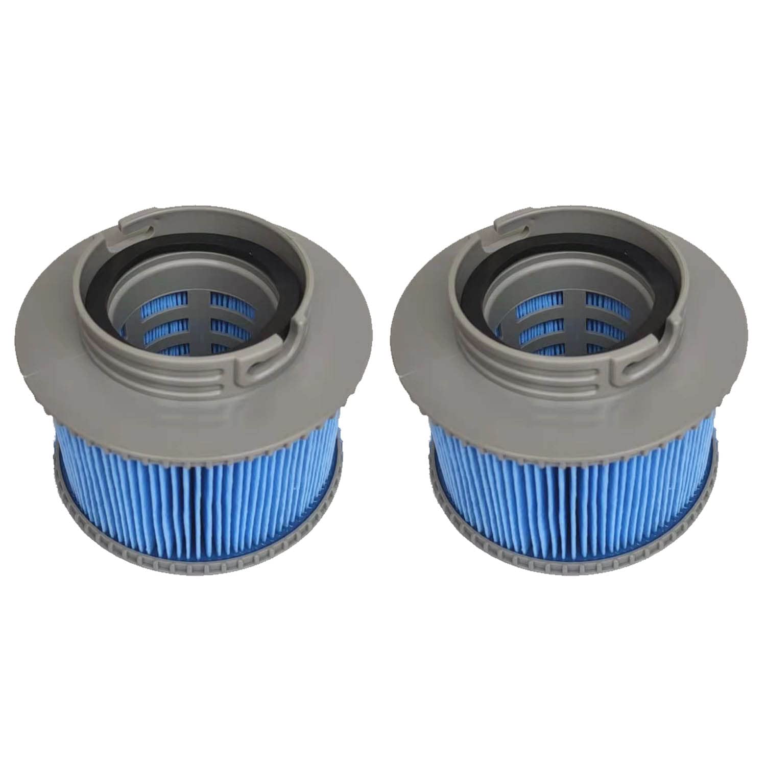 WuYan Replacement Filter Cartridge for Pool Filter, Pack of 2 for MSpa Filter Cartridge, Twin Pack, Grey, Standard (Improved Edition Blue)