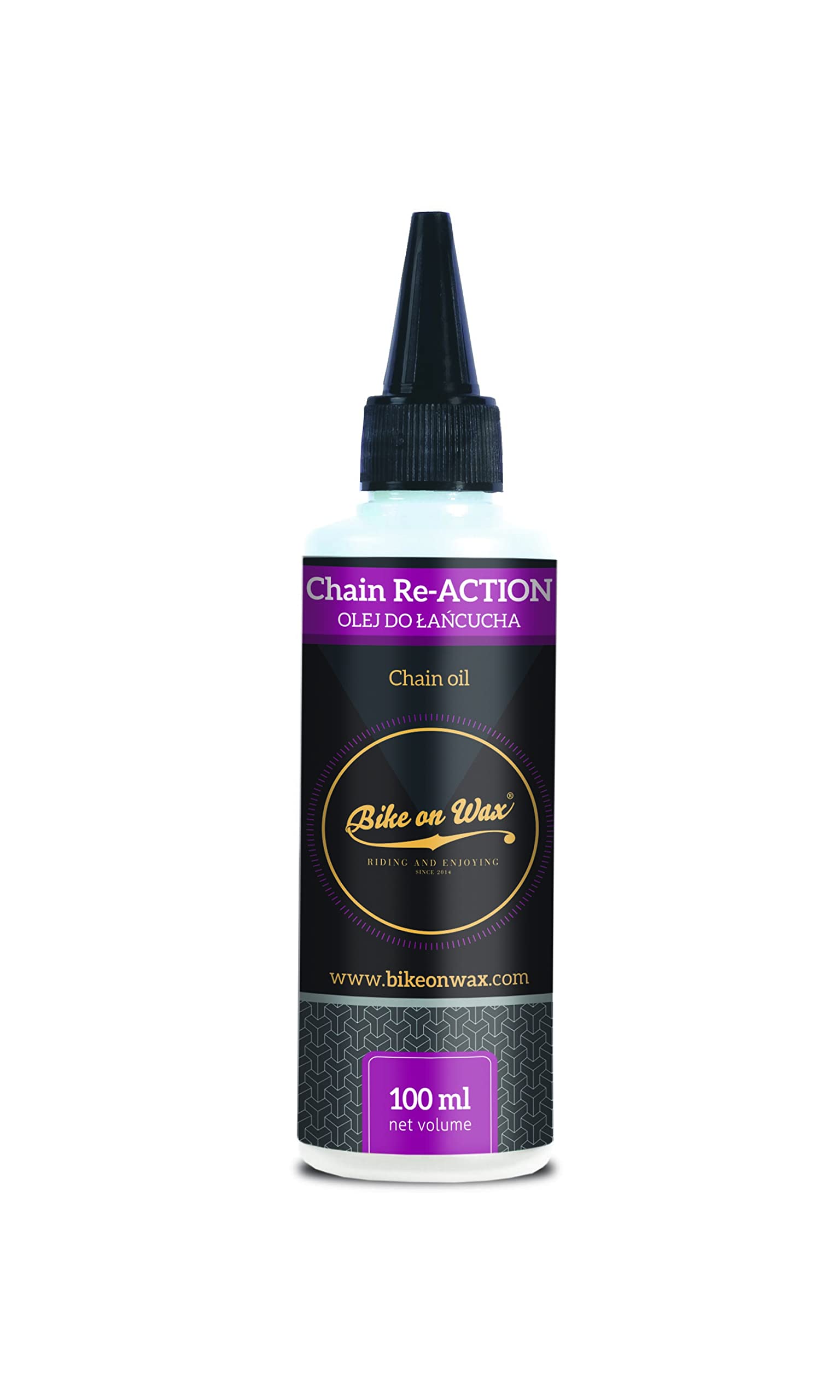 BIKE on Wax Chain Re-ACTION Oil Lubricating Chain Oil for Bike Chains | Bike Chain Lubricant Oil | Made in Europe