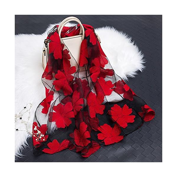 YFZYT Mujeres Bufanda/Echarpe/Pañuelo/Foulard, Larga Suave Chal de Gasa Fina Envoltura, Entretiempo Primavera Verano… | DeHippies.com