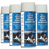 Stink Free Litter Spray Powder Deodorizer (4 Cans)