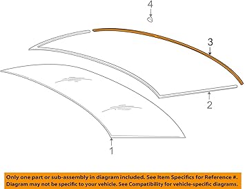 Genuine Rear Upper Windshield Molding Seal Trim Bmw 5 Series E60 M5 2003 2010 Moldings Amazon Canada