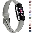 AK Sport Band Compatible with Fitbit Luxe Bands for Women Men, Soft Silicone Replacement Sport Straps Wristbands for Fitbit Luxe Fitness and Wellness Tracker