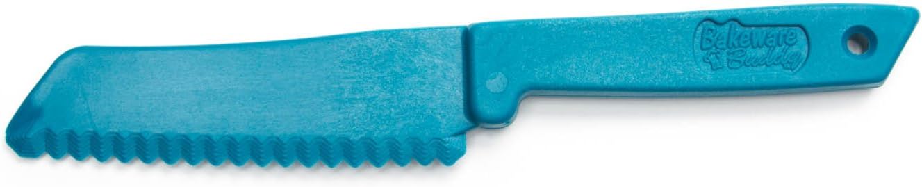 Fox Run Bakeware Buddy Knife, food grade safe plastic kitchen knife, 1 x 8 x 0.5, Blue, 4-Inch Blade: Cutlery Accessories: Kitchen & Dining