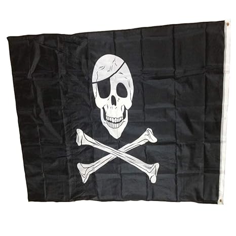 2 Piezas De Bandera De Pirata Bandera De Craneo De Jolly Roger