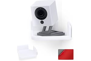 Mini Corner Shelf Mount for Security Cameras, Baby Monitors, Speakers, Plants & More, Universal Holder, Strong Adheasive, Easy to Install, No Mess, Screwless by Brainwavz (White)
